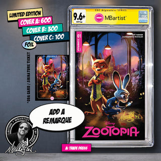 COMIC BOOK, PREORDER | ZOOTOPIA #1: VARIANT EXCLUSIVE by James C. Mulligan | CGC 9.6+ YELLOW LABEL