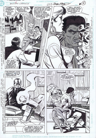 ACTION COMICS #653, PG.11, ORIGINAL ART by Bob McLeod