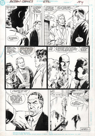 ACTION COMICS #672, PG.07, ORIGINAL ART by Bob McLeod