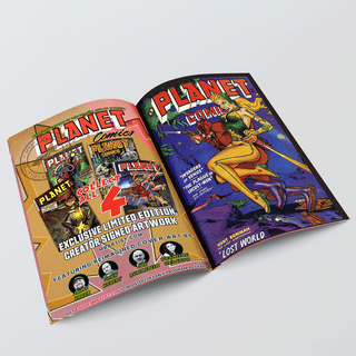 COMIC BOOK | PLANET COMICS #66 PARTIAL FACSIMILE: Golden Age Tribute by Joe Rubinstein